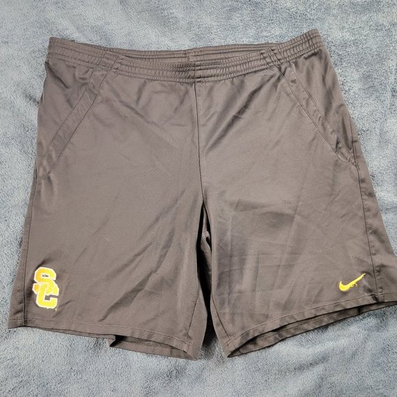Nike SC Trojans Mens Large Black Athletic Shorts Casual Lightweight Outdoors - Picture 1 of 9